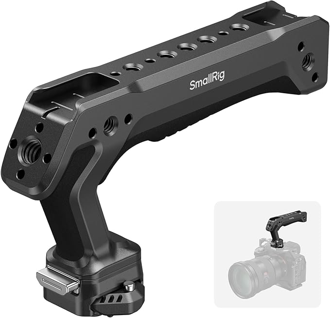 SMALLRIG Quick Release Top Handle, Dual-Direction & Compatible QR-Slide NATO