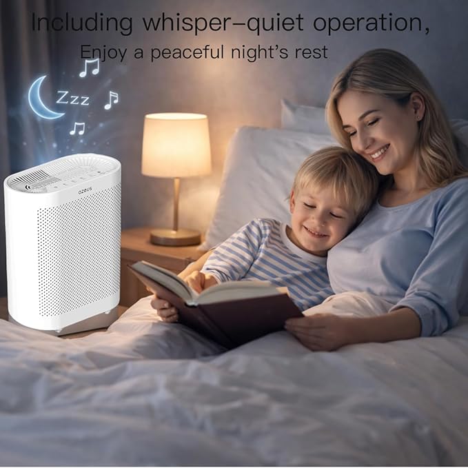 Azeus FS32 Air Purifier | True HEPA Filter | Covers Up to 1076 Sq. Ft. | Ideal