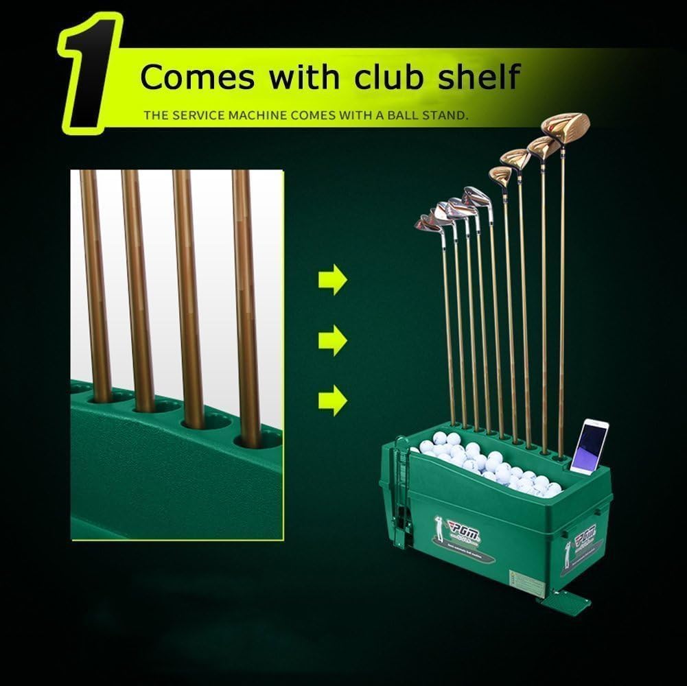 DNYSYSJ Golf Ball Dispenser, Green Powerless Automatic Tee Up Machine