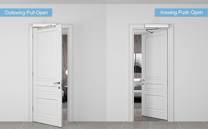 Olideauto DSW120 Electric Swing Door Opener Touchless Hand Sensor Open (2PCS)