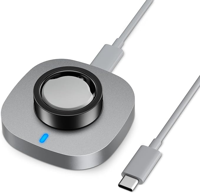 ZOOROO Charger Compatible with Oura Ring Gen 3 Size 11, Fast Charging Dock with