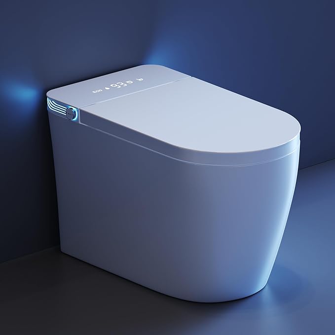 Smart Toilet with Bidet Built in, Bidet Toilet with Heated Seat and Night Light