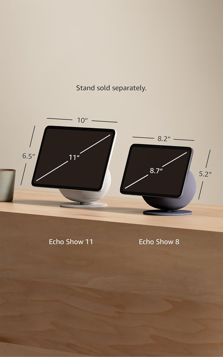 Amazon Echo Show 8 (newest model), Vibrant HD 8.7" display with spatial ...