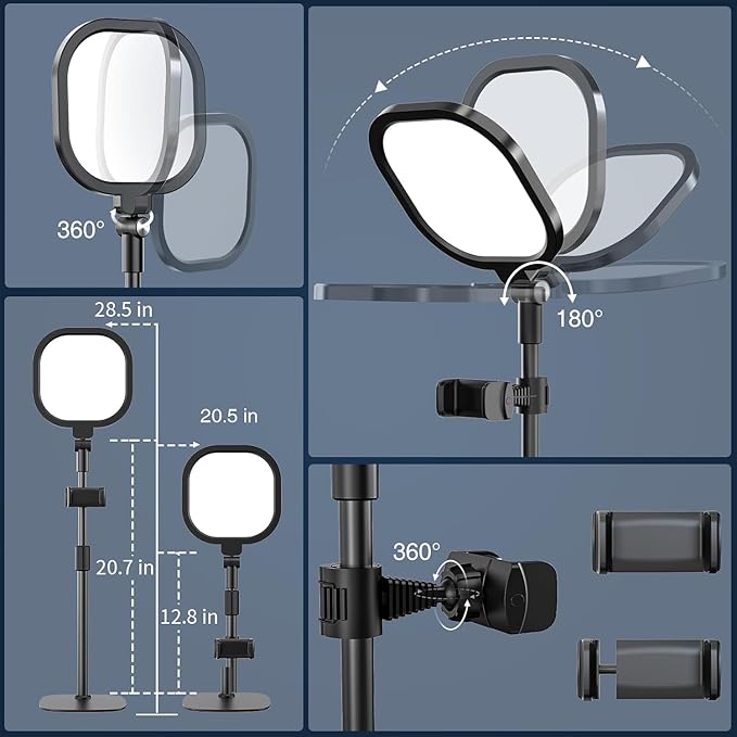 LitONES 2Pcs Desktop Video Conference Lighting