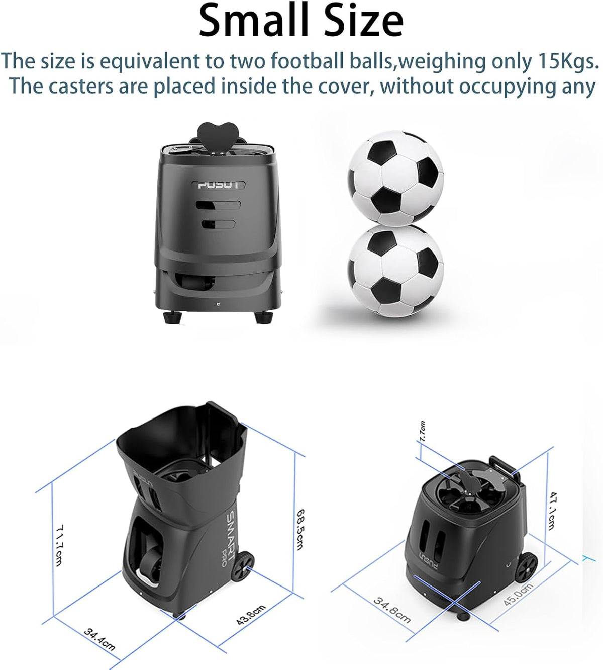 PP SMART PRO Pickleball Machine, Professional Automatic Ball Launcher with Ap...