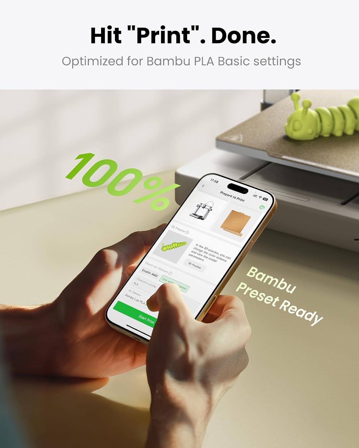 Pre-Dried PLA Basic, 8 x 250g Bundle for Bambu Lab 3D Printers
