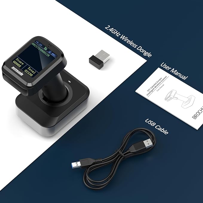 Symcode Pro 1D 2D QR Wireless Barcode Scanner