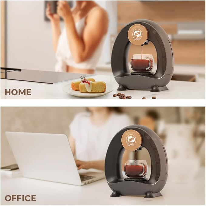 Single Serve Coffee Maker, Fast Brew in 2 minutes, Stylish&Compact Design