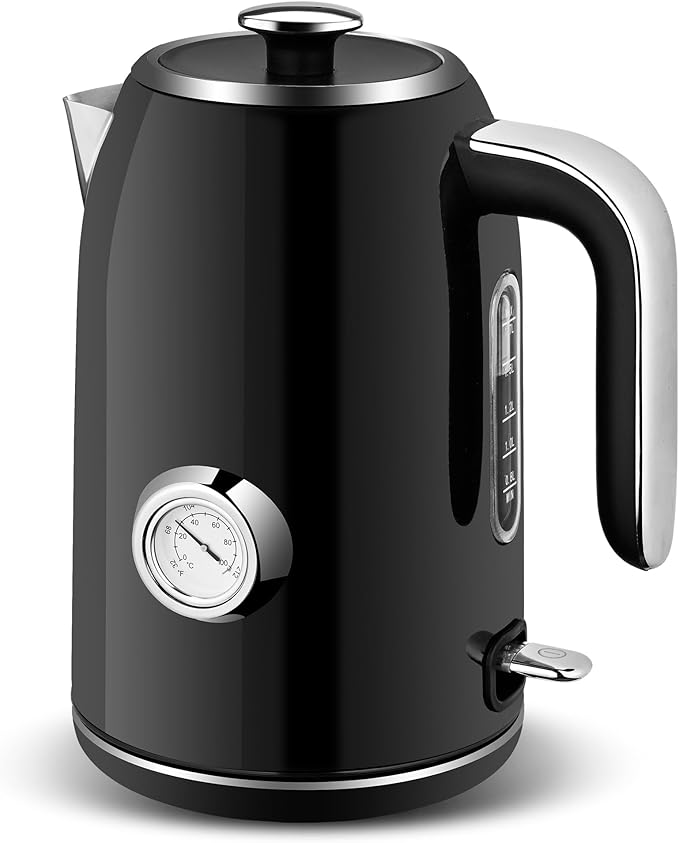 PUKOMC Electric Kettle, 1.7L Stainless Steel Tea Kettle