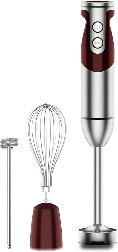 Megawise 3-in-1 Hand Blender – 12-Speed, Includes Powerful Blender Stick