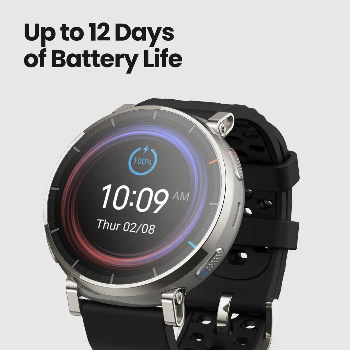 Amazfit Active 3 Smart Watch, 1.32" AMOLED Sapphire Glass, GPS, iOS/Android
