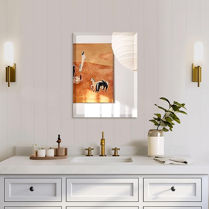 Mirrorons Beveled Mirror, Bathroom Mirrors