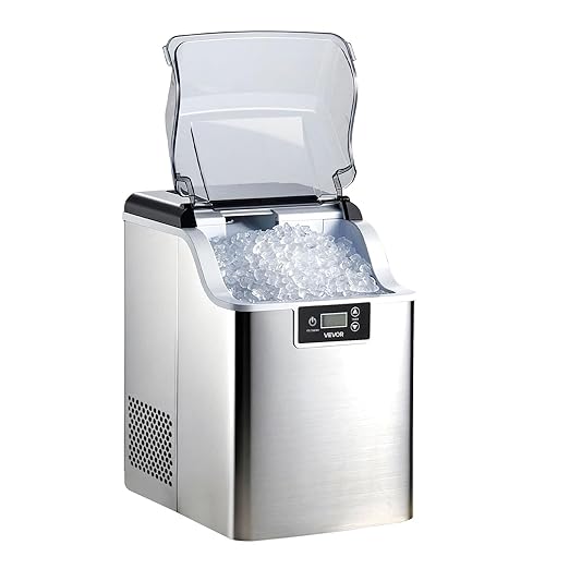 VEVOR Countertop Ice Maker, 44 lbs per Day, Self-Cleaning Portable Machine