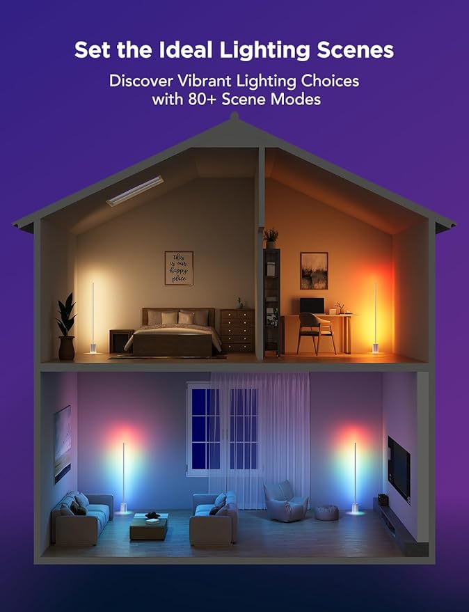 Govee Floor Lamp 2, Warm Cool White LED, Compatible