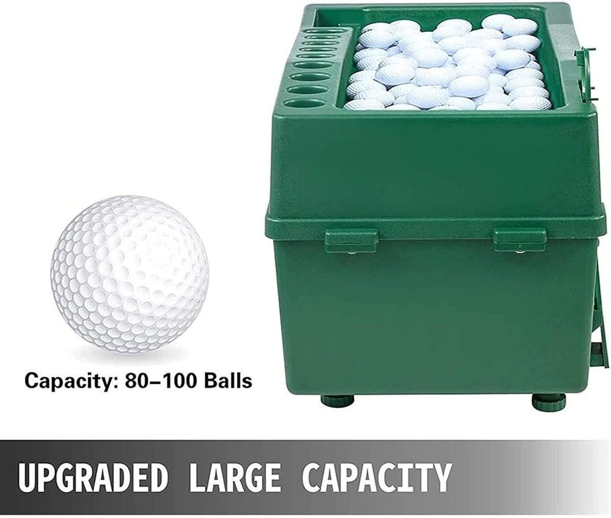 DNYSYSJ Golf Ball Dispenser, Green Powerless Automatic Tee Up Machine