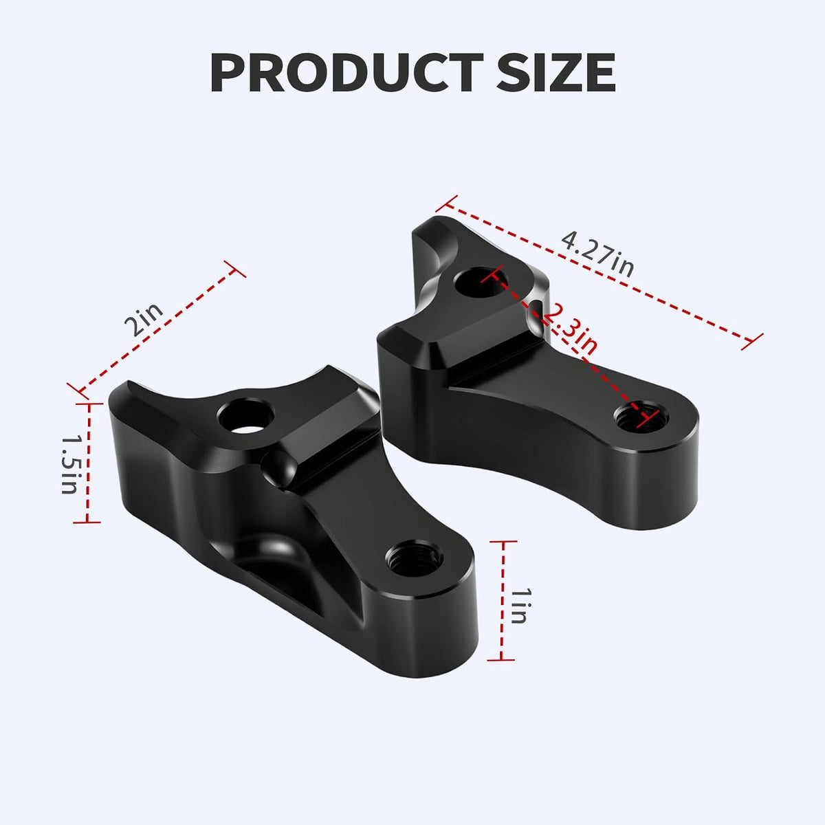 2009-2025 Black 2'' Inch Lowering Link Blocks Kit for Harley Touring ...