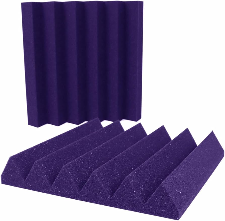 Foam Factory Inc 24 Pack Color Acoustic Foam Panel Studio Soundproofing Wedge