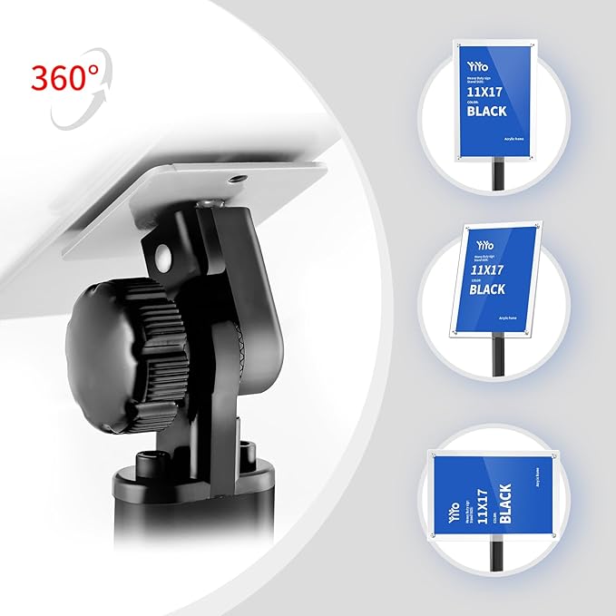 YIYO Sign Stand Poster Stand,adjustable heavy duty pedestal Sign Holder Floor