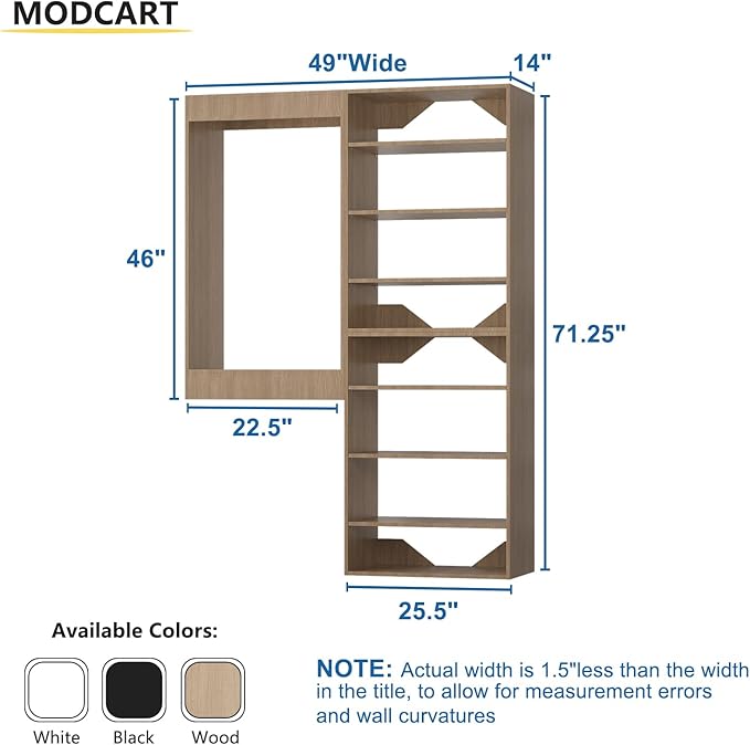 Modular Closet System, Wood Storage