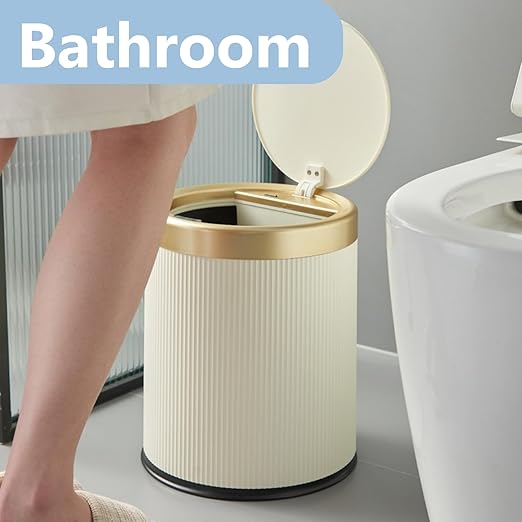 2Pack Automatic Bathroom Trash Can, Touchless Motion Sensor Garbage Can