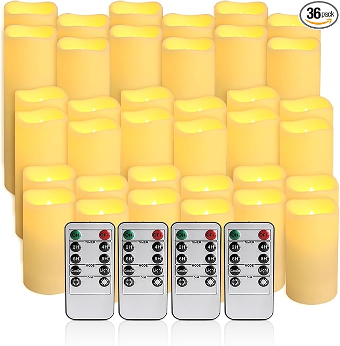 36Pack Flameless LED Candles, Waterproof