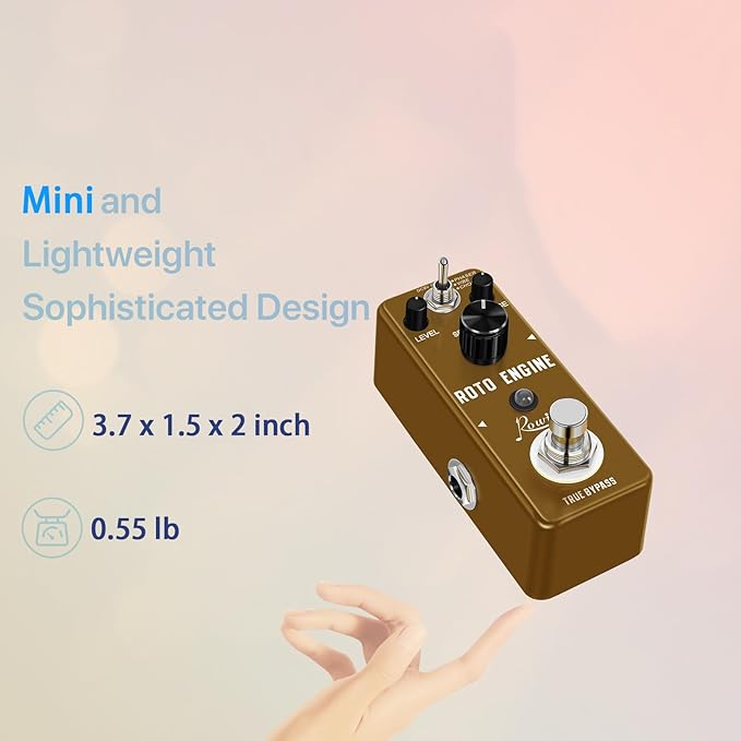 Rowin ROTO ENGINE Rotary Speaker Simulator Effect Pedal Mini Digital Guitar