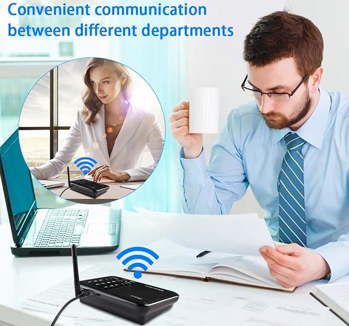 Wuloo Intercoms Wireless for Home 1 Mile Range 10 (2 Packs)
