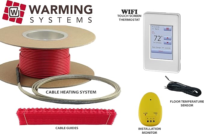 55 Sqft Warming Systems 120 V Electric Tile Radiant Floor Heating Cable