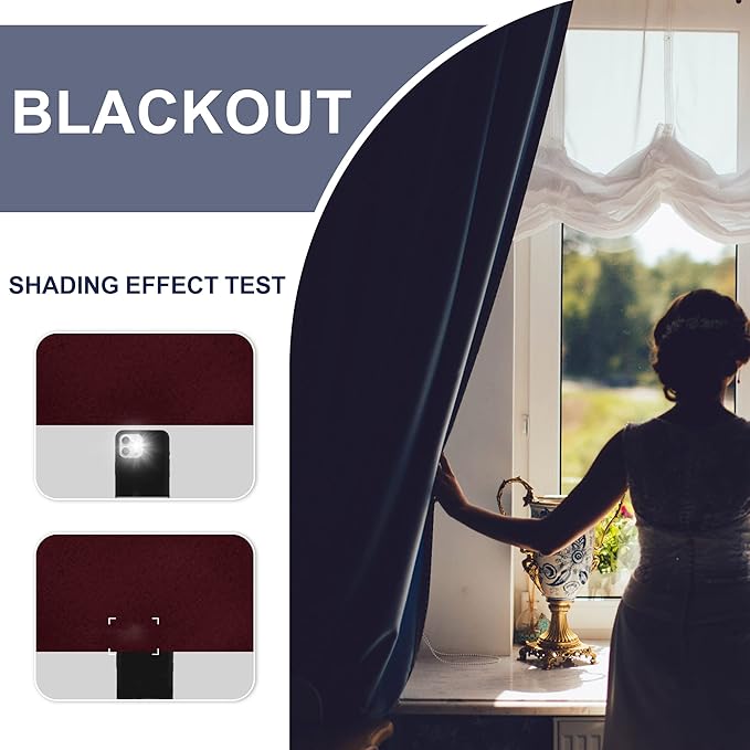 JIUZHEN Blackout Curtains for Bedroom