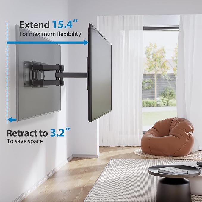 Pipishell Full-Motion TV Wall Mount