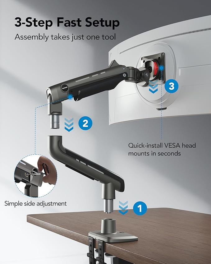 HUANUO TitanLift Heavy Duty Monitor Arm