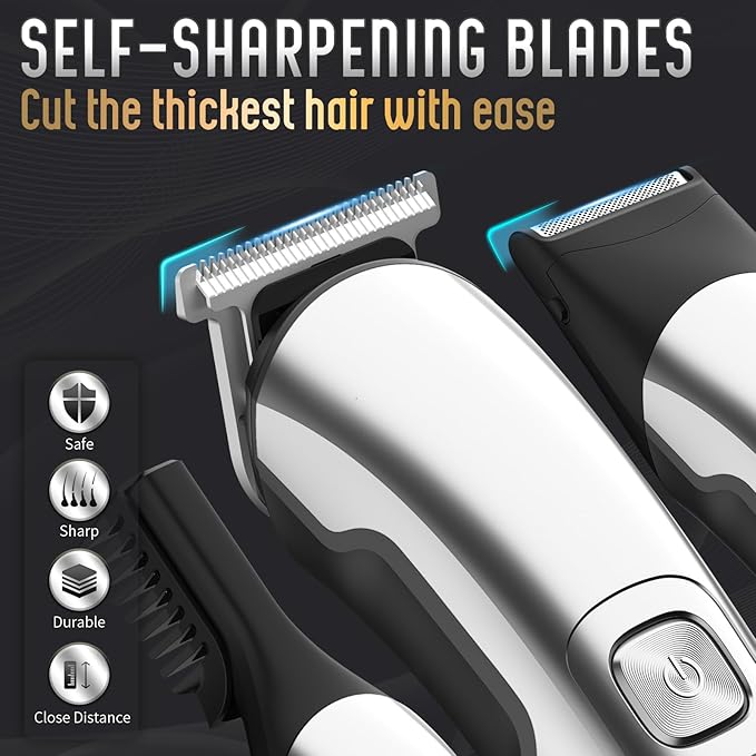 Ufree Beard Trimmer for Men, Waterproof Electric Razor for Nose, Face & M...
