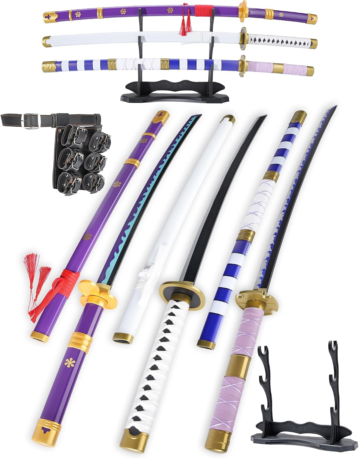 Cold Blade Katana Sword - 41 inches Katana Replica with Holster Belt and Disp...