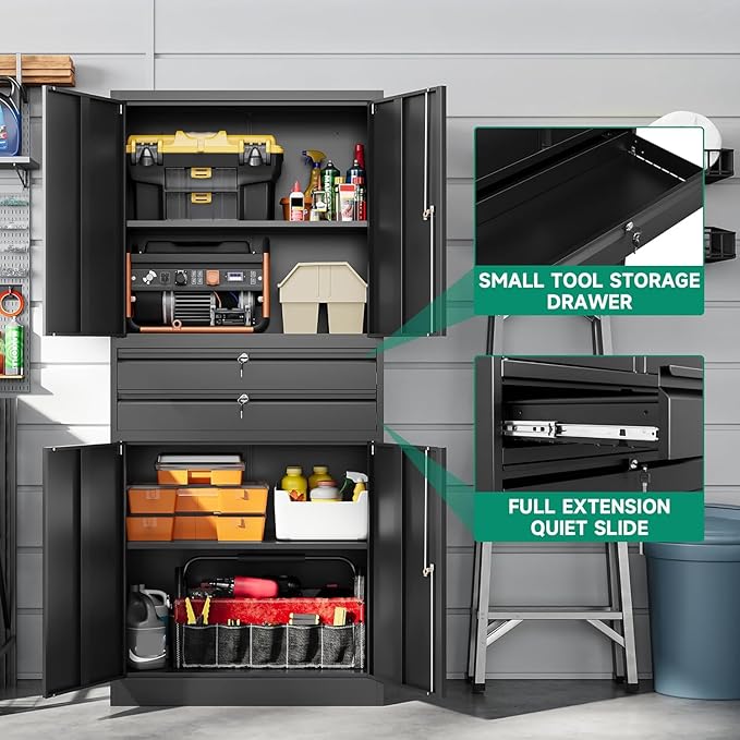 Letaya Metal Garage Storage Cabinet