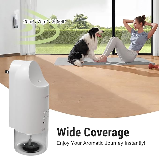 2026 Plug-in Essential Oil Diffuser – Waterless Scent Diffuser, Smart Wall