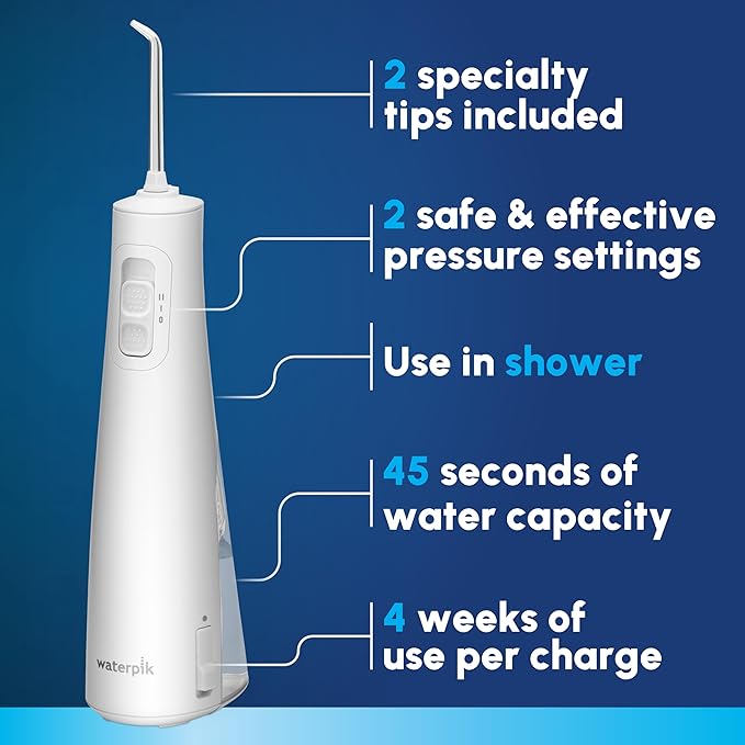 Waterpik Cordless Pulse Rechargeable Portable Water Flosser