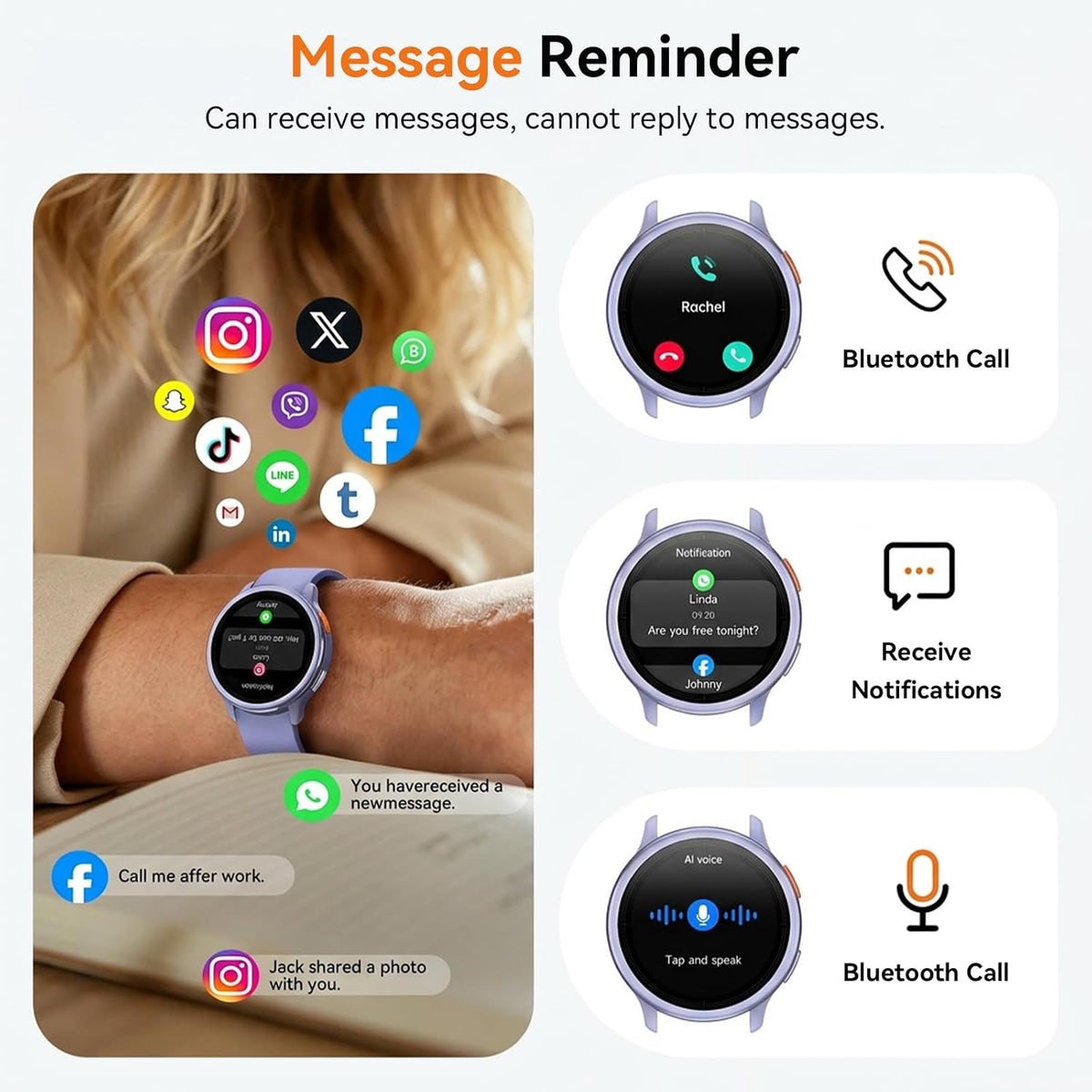aeac Smart Watch for Women, 1.27" HD Smartwatch (Answer/Make Calls)
