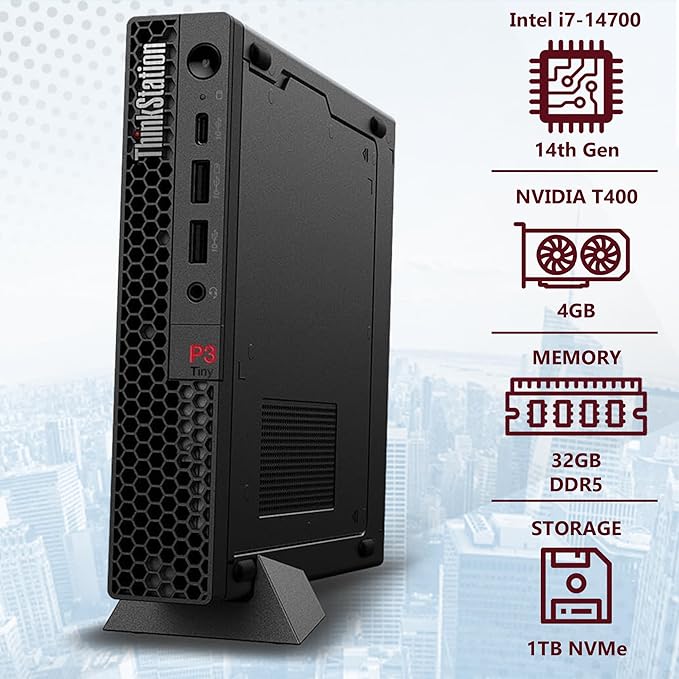 Lenovo ThinkStation P3 Tiny Workstation Intel i7-14700, 32GB DDR5, 1TB NVMe