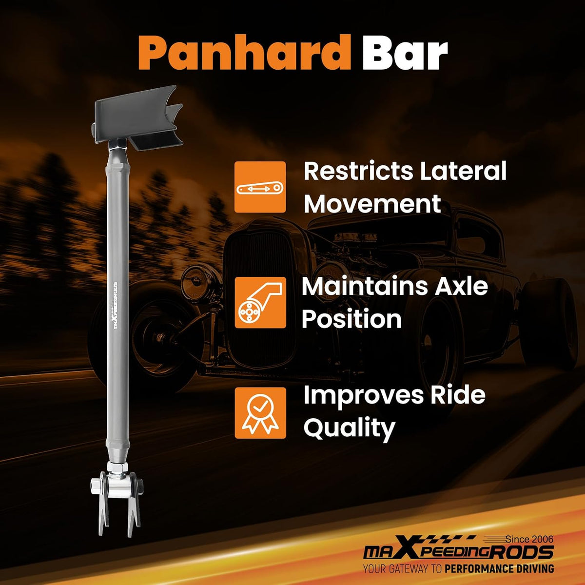 maXpeedingrods Universal Parallel 4 Link Kit for Classic Car & Truck