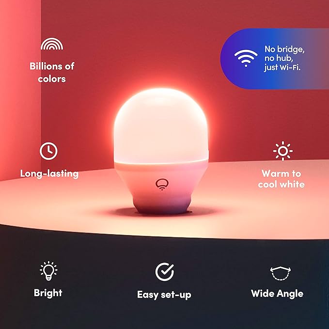 LIFX Starter Kit, Smart Color 800 Lumen Bulbs, Smart Switch Compatible
