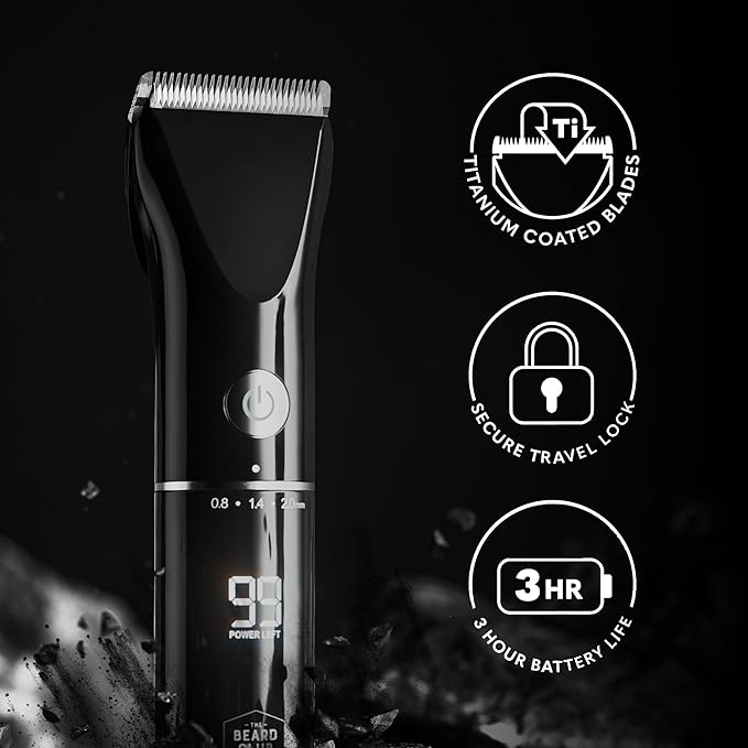 Beard Club Mens Grooming Kit & Beard Trimmer
