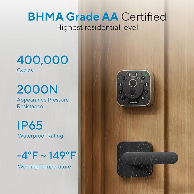 ULTRALOQ Bolt Fingerprint Smart Lock
