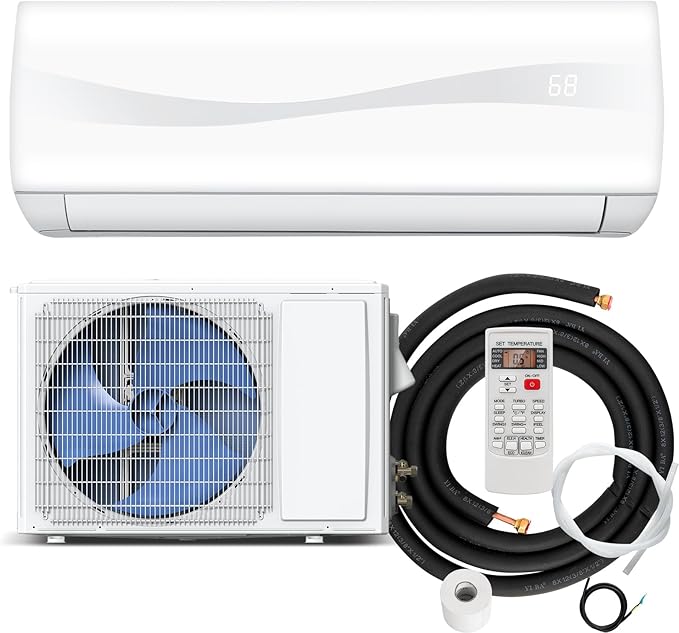 RELAX4LIFE Mini Split Ac/Heating System, 18000 BTU Ductless Mini Split Air