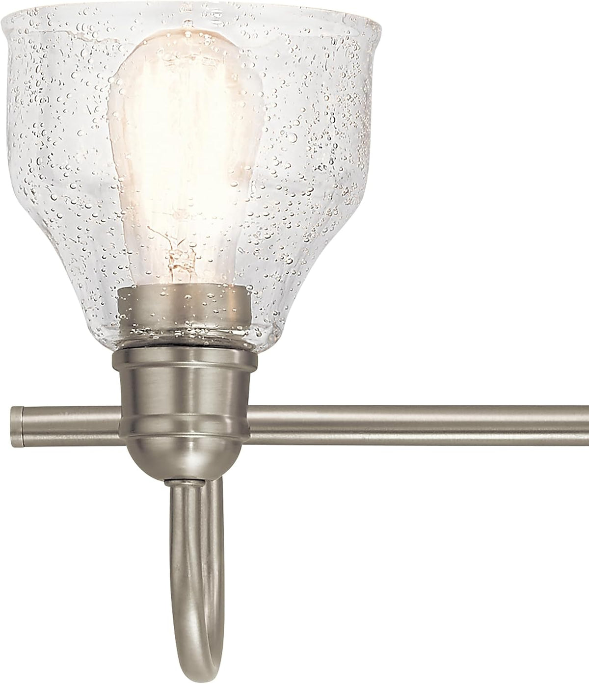 Kichler Avery 3-Light Farmhouse Vanity Light, Brushed Nickel