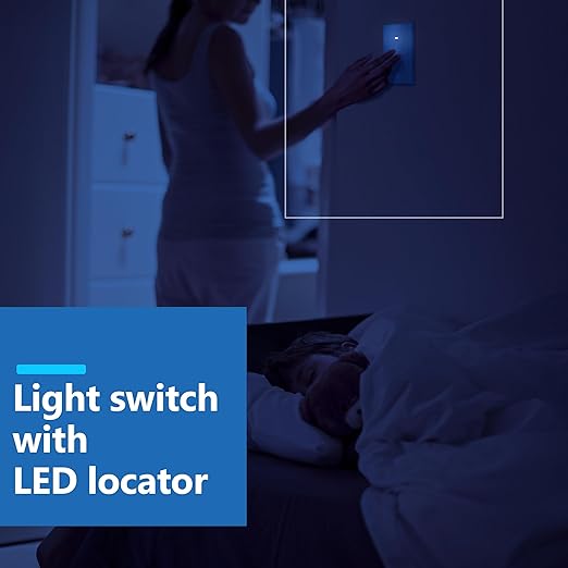 LIDER Minimalist Design Matte Finish Lighted Decorator Switch (10-Pack)
