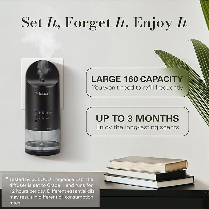 JCLOUD Plug in Diffuser for Essential Oils, Waterless Scent Diffuser Cover Up