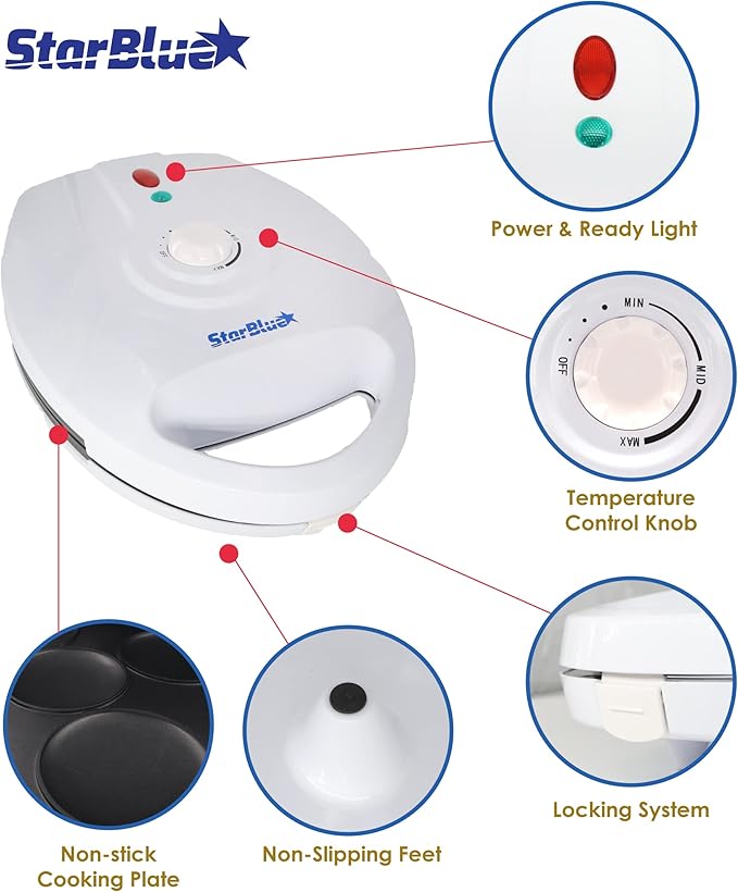 Electric Arepa Maker and Mini Pancake Maker by StarBlue