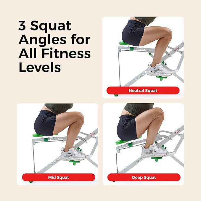 Sunny Health & Fitness Smart Row-N-Ride Glute & Leg Trainer, Foldable...