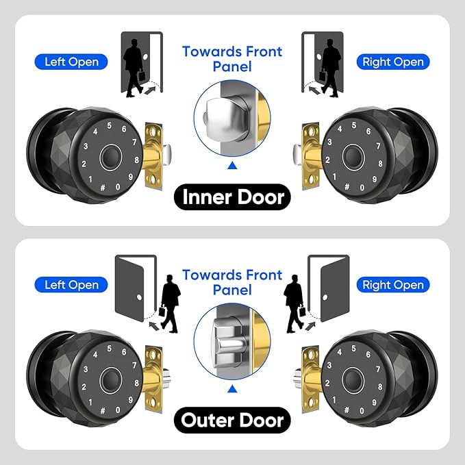 Smart Door Knob Fingerprint Door Lock