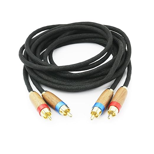 NewFantasia Audiophiles 2RCA Male to 2RCA Male Stereo Audio Cable HiFi System